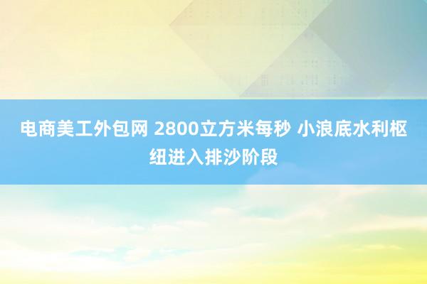 电商美工外包网 2800立方米每秒 小浪底水利枢纽进入排沙阶段